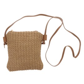 Holibanna Diagonal Straw Bag Woven Messenger Bag Summer Beach Bag Tote Bags for Women Crossbody Phone Wallet Travel Purse
