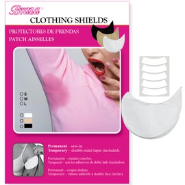 Clothing Shields - Reusable Armpit Sweat Pads with 5 Pairs of Adhesive Strips - Washable Underarm Sweat Pads for Women - Dress Shields for Underarm Women