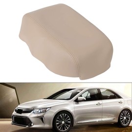 OCPTY Beige Leather Armrest Center Console Lid Skin Cover - Fit for 2007-2011 For Toyota For Camry - Soft & Stylish Interior Upgrade