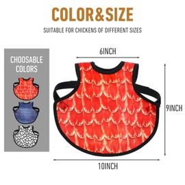 JOUTYFOR 6 Pack Chicken Saddles for hens, Chicken Apron Back Protector for Hens with Adjustable Strap, Chicken Hen Mating Saddle