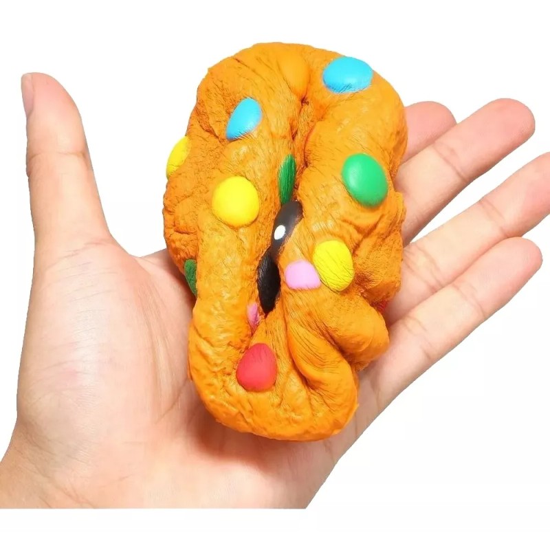 Muna Kit 3 Squishy Kawaii Olor Anti-estrés Pizza Galleta Mordisco