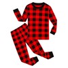 Family Feeling Big Girls Boys Long Sleeve Christmas Holiday Plaid