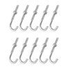 QWORK Steel J-Bolt with Nut, 5/16" x 3" Anchor Bolts,