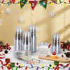 100 Pack 16 oz Christmas Clear Plastic Cups with Lights