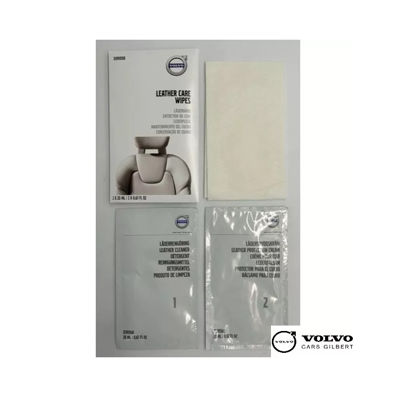 Volvo Genuine Leather Care Wipes - 31393558