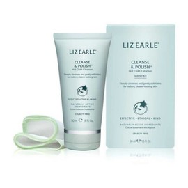 Liz Earle Cleanse and Polish Hot Cloth Cleanser 50ml With One Pure Cotton Cloth