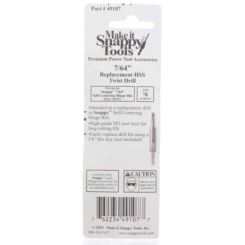Make it Snappy Tools Replacement HSS Drill for 7/64 Inch