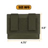 KRYDEX Tactical Helmet Counterweight Pouch with Elastic Flashlight Chemlight Battery