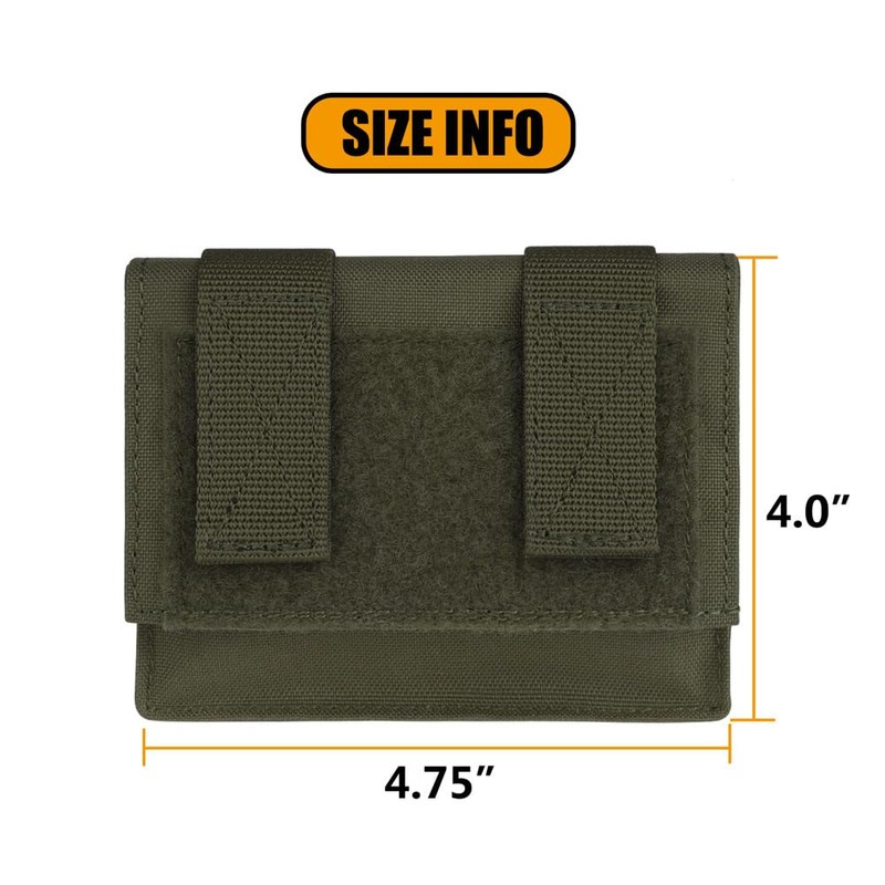 KRYDEX Tactical Helmet Counterweight Pouch with Elastic Flashlight Chemlight Battery
