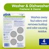 Plink Washer and Dishwasher Freshener Cleaner 4-Pack, 16 Tablets Total,