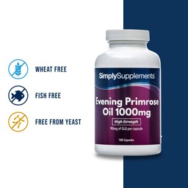 Evening Primrose Oil 1000mg | 360 Capsules in Total | May Support hormonal Balance