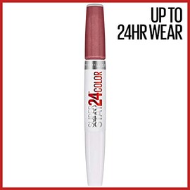 MAYBELLINE Maybelline Super Stay 24, 2-Step Liquid Lipstick Makeup, Long Lasting Highly Pigmented Color with Moisturizing Balm, Forever Chestnut, Brown, 1 Count