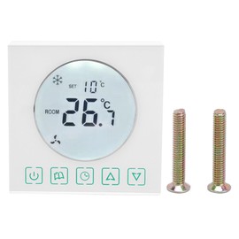 Plumbing Floor Heating Thermostat WallHung Boiler Temperature Control Panel Switch Thermostat White AC220V