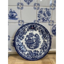 Royal Wessex ENGLAND Churchill Tonquin Blue Delft Design Dinner Plate 10 Inch