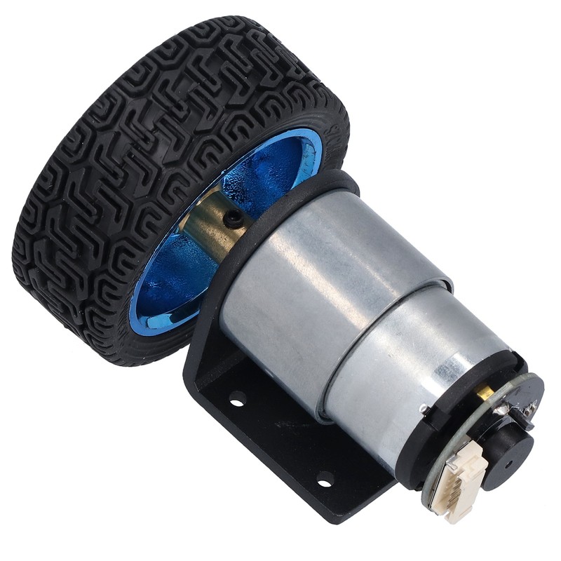 Encoder Motor Set Kit 6mm Shaft with Mounting Bracket for