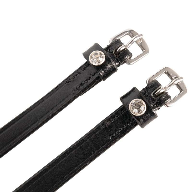 Hy Rhinestone Leather Spur Strap (One Size) (Brown)