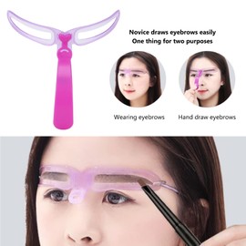 Eyebrow Template Set, 8pcs Eyebrow Stencil Reusable Natural Brow Shaping Guides Three Dimensional Eyebrow Shaping Stencils Kit for Beginners
