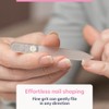 Juego de limas de uñas de cristal para cutículas, limas
