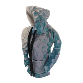 HEROFFIX 1 Pc Gear Shift Knob Cover Decoration Stick Shifting Handle Protector 5.91"x4.33" Hoodie Style Green White Polyester