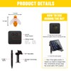 JMEXSUSS Solar Bee Lights Outdoor Waterproof, 30.6FT 50 LED Solar
