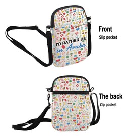 G2TUP Aruba Lover Gift I'd Rather Be in Aruba Makeup Bag Aruba Trip Cosmetic Bag Aruba Souvenirs Gift Aruba Travel Gift (Be in Aruba S)