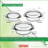 Simax Casserole Dish Set with Lid, Round Glass Cookware, Borosilicate