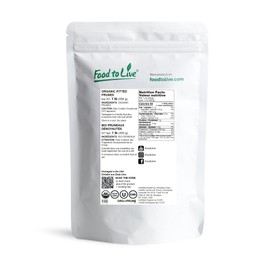 Food to Live Organic Pitted Prunes, 1 Pound - Dried California Plums, Non-GMO, Kosher, Unsulfured, Unsweetened, Bulk