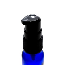 Balm Bureau Aroma Light Filtering Bottle, 0.3 fl oz (10 ml), Cobalt [Pump: Black] [Set of 5]
