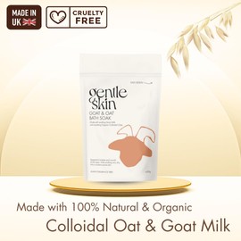 Gentle Skin 250g Goat & Oat Bath Soak – 100% Natural Soap Alternative & Soothing Bath for Dry, Itchy, Eczema & Psoriasis-Prone Skin – Made with Goat Milk & Organic Oats – Hydrating & Fragrance-Free
