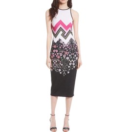 Ted Baker London Seenaa Print Jersey Midi Dress (3/USA 8-10)