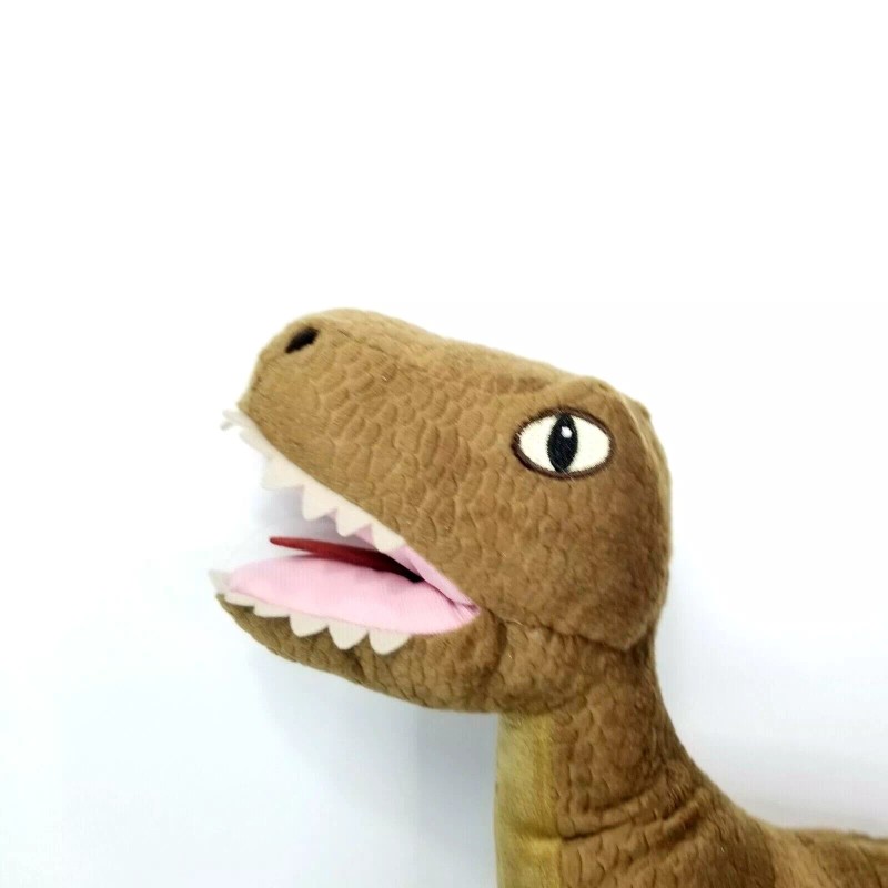 IKEA Velociraptor Dinosaur Soft Brown Plush Stuffed Animal 14" Raptor