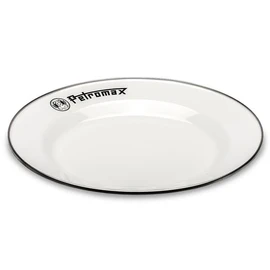 PETROMAX 13897 Outdoor Dishes Plate Enamel Plate 26 (2 Pieces) WT White