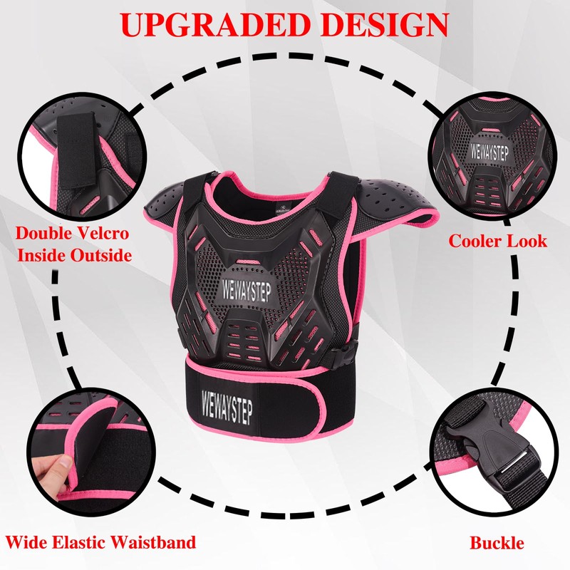 Kids' Dirt Bike Gear - Motorcycle Armor Vest with Chest,