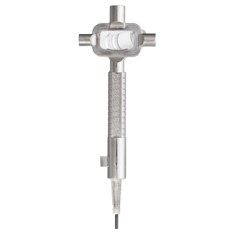 MASUNN Sliver Locksmith Tool Multi Purpose Cylinder Gauge Cam Turner