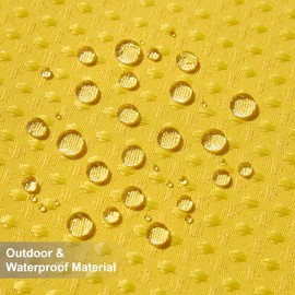 DFXSZ Outdoor Pillow Covers 24X24 Inch Set of 2 Dark Blue Waffle Textured Polyester Pillow Covers Spring Summer Outdoor Waterproof Decor for Patio Funiture Garden 025B24