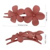 Healvian 2pcs Floral Hair Clips for Women Durable Duckbill Design