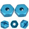 Wheel Hex Adapter, 4 Pcs Metal 7mm to 12mm Wheel