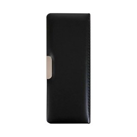 Kutsuwa CB302BK Pencil Case, Synthetic Leather, 1 Door, Black