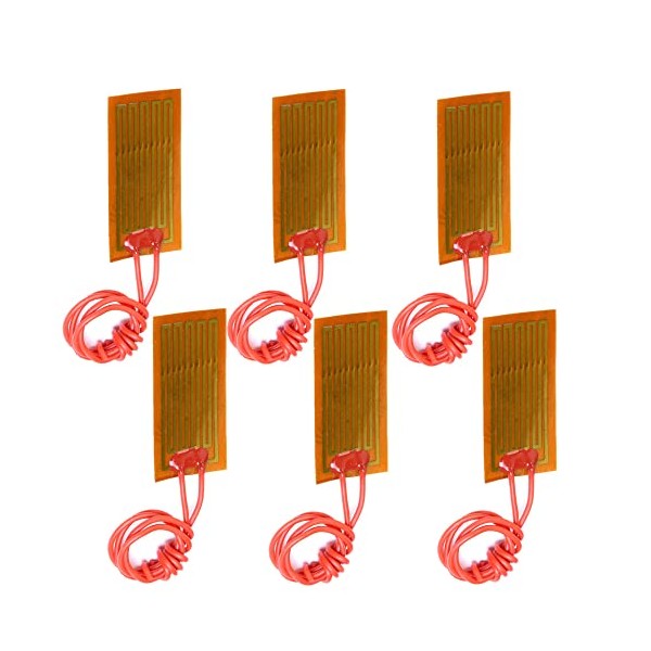 12V 7W Flexible Polyimide Heater Plate Thin Adhesive PI Heating