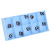 10Pcs Carbide Turning Blade Titanium Alloy High Temperature Resistance Rhombus
