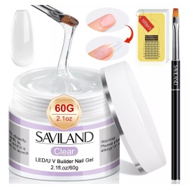 Saviland Kit De Gel De Uñas De Saviland Builder - 60 G Clear Nail Ext