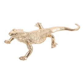 Zerodeko Lizard Ornament Creative Metal Reptile Sculpture for Home Decor Lightweight and Animal Figurine for Table Shelf for Animal Lovers