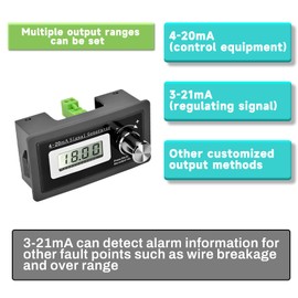 DEWIN Signal Generator, Two-Wire 4-20mA Current Loops Signal Generator Current Loop Signal Generator High Accuracy LCD Converter