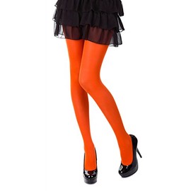 SENTELEGRI Colourful Opaque 60 Denier Tights, 30 Colours, Sizes S-XL (Medium, Orange)