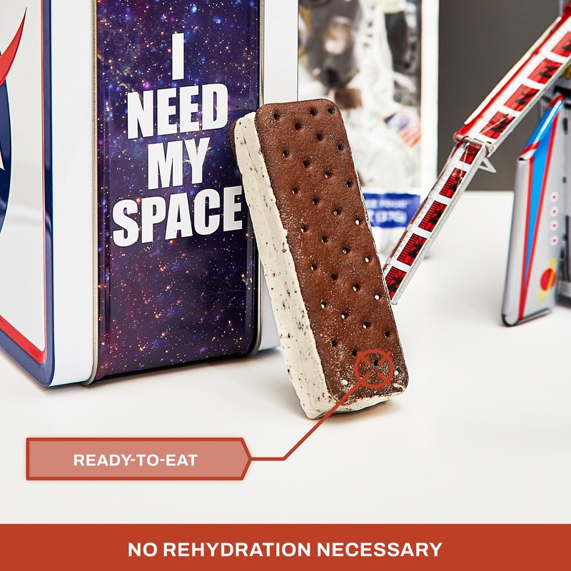 Astronaut Foods Freeze-Dried Ice Cream Sandwich, NASA Space Dessert, Cookies