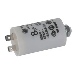 cyclingcolors Start-up capacitor motor capacitor 8µF 450 V diameter 30 mm 55 mm M8 capacitor electric motor compressor lawn mower