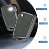 YO&YOYE Compatible with Volkswagen Key Fob Cover with Keychain Leather