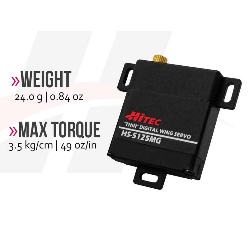 Hitec 35125S HS-5125MG Super Thin Wing Digital Servo