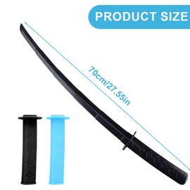 IKOPFLN Pack of 2 Katana Swords, 3D Printed Telescopic Sword, Katana, Samurai Sword, Katana, Funny Retractable Samurai Toy Made of Plastic, Theme Party, Carnival, a