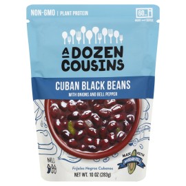 A Dozen Cousins Beans Black Rice Cuban 10 oz (Pack of 6)